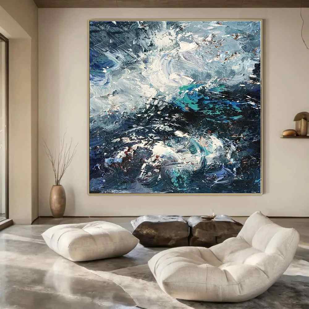 Coastal Hand-Painted Bedroom - original art for interior design